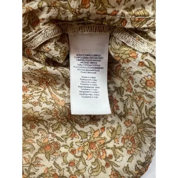 Chaps floral bohemian top. Size Small - Picture 3 of 4